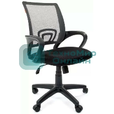 Кресло Chairman 696 TW-04 серый, ткань, 120 кг, механизм качания