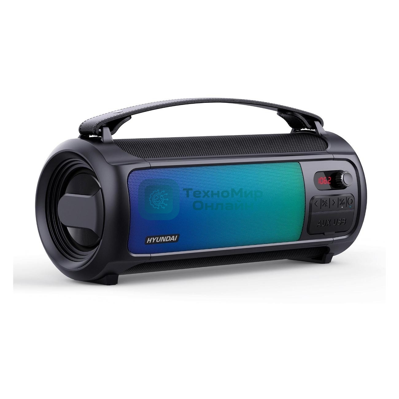 Колонка портативная Hyundai H-PS1025 черный 40W 2.0 BT 10м 3000mAh