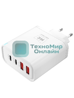 Сетевое зарядное устройство MORE CHOICE NC95 2USB+2Type-C 3.0A PD 65W, белый