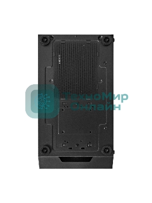 Компьютерный корпус Miditower ExeGate EVO-5001A-450NPX (ATX, БП 450NPX с вент. 12 см, 2хUSB+1хUSB 3.0+HD Audio, черный, 3 вент.12см с RGb подсветкой, боковая панель - закаленное стекло)