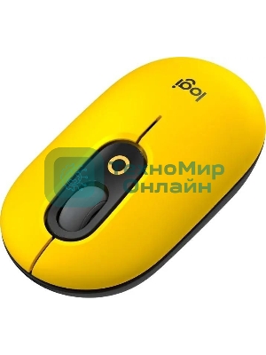 Мышь беспроводная Logitech POP Mouse желтый, 4000 dpi, Bluetooth, кнопки - 4