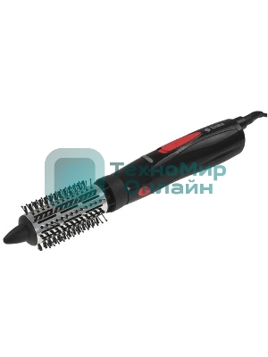 Фен-щётка DELTA DL-0432R черный/розовый, 1000 Вт