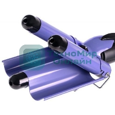 Щипцы для завивки волос Galaxy Line GL 4642 черный/фиолетовый, 25 мм, 200 °C, 1 режим