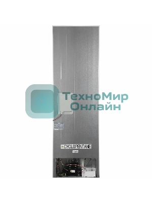 Холодильник Hyundai CC35083F белое стекло двухкамерный 240/95л морозилка снизу, No Frost