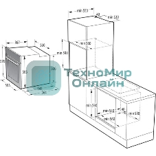 Духовой шкаф электрический Gorenje BOS67372CLB черный