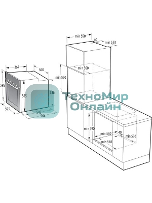 Духовой шкаф электрический Gorenje BOS67372CLB черный