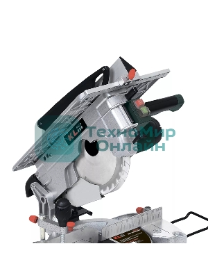 Профессиональная торцовочная пила KLPRO KLGK1512 (1900Вт, 4500об/мин, 255мм, диск по дереву в комплекте)