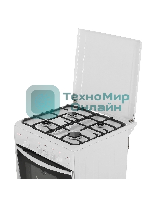 Плита газовая Gefest CG 60М C6 К73 белый, конфорок 4 шт, духовка 63 л, 60 см x 85 см x 60 см