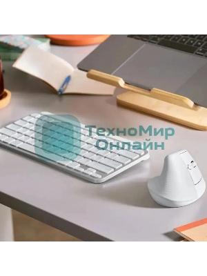 Мышь беспроводная Logitech Lift белый, 4000 dpi, радиоканал, Bluetooth, USB, кнопки - 6