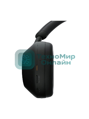 Беспроводные/проводные наушники Sony WH-1000XM5 черный, полноразмерные, Bluetooth + проводной, активное шумоподавление, до 30 ч