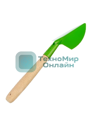 Совок посадочный широкий Palisad 70х310 мм, стальной, деревянная рукоятка