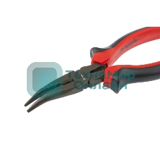Длинногубцы Matrix black nickel 160 мм изогнутые, двухкомпонентные рукоятки