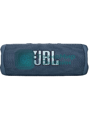 Портативная акустика JBL Flip 6 синий, Bluetooth 5.1, время воспроизведения 12 ч, емкость аккумулятора 4800 mAh, время заряда 2,5 ч, синий