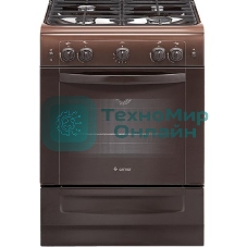 Плита газовая Gefest ПГ 6100-01 0301 коричневый, конфорок 4 шт, духовка 52 л, 60 см x 85 см x 60 см