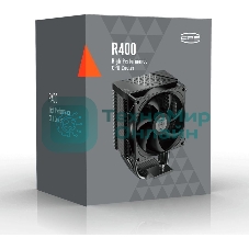 Устройство охлаждения (кулер) PcCooler R400 Soc-AM5/AM4/1200/1700/1851 черный 4-pin Al+Cu 180W Ret (R400-BKNWYX-US)