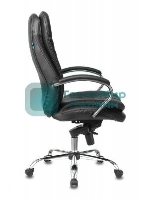 Кресло Бюрократ T-9950/BLACK черный, кожа