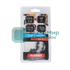 Цепь PATRIOT 71VS-32E, 1/4 1,3 32 звена (блистер)
