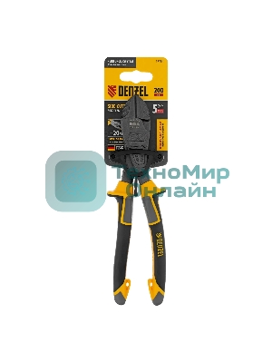 Бокорезы Denzel 200 мм, усиленные, трехкомпонентные рукоятки