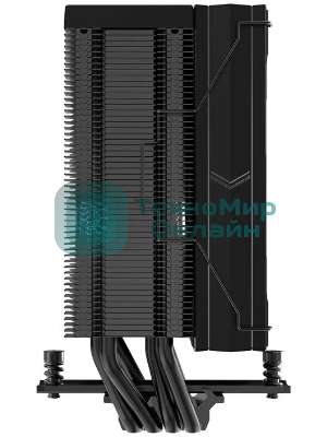 Кулер для процессора SAMA A40 (240W, 4-pin PWM, 152мм, 4x6мм, 1x120мм, 78CFM, 29dBA, 2200RPM, S: 1851/1700/1200/115X, AM5/AM4, черный)