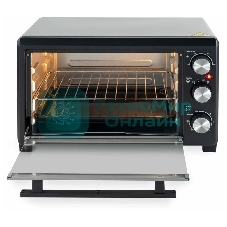 Мини-печь Hyundai MIO-HY072 23 л, 1500 Вт, серебристый/черный