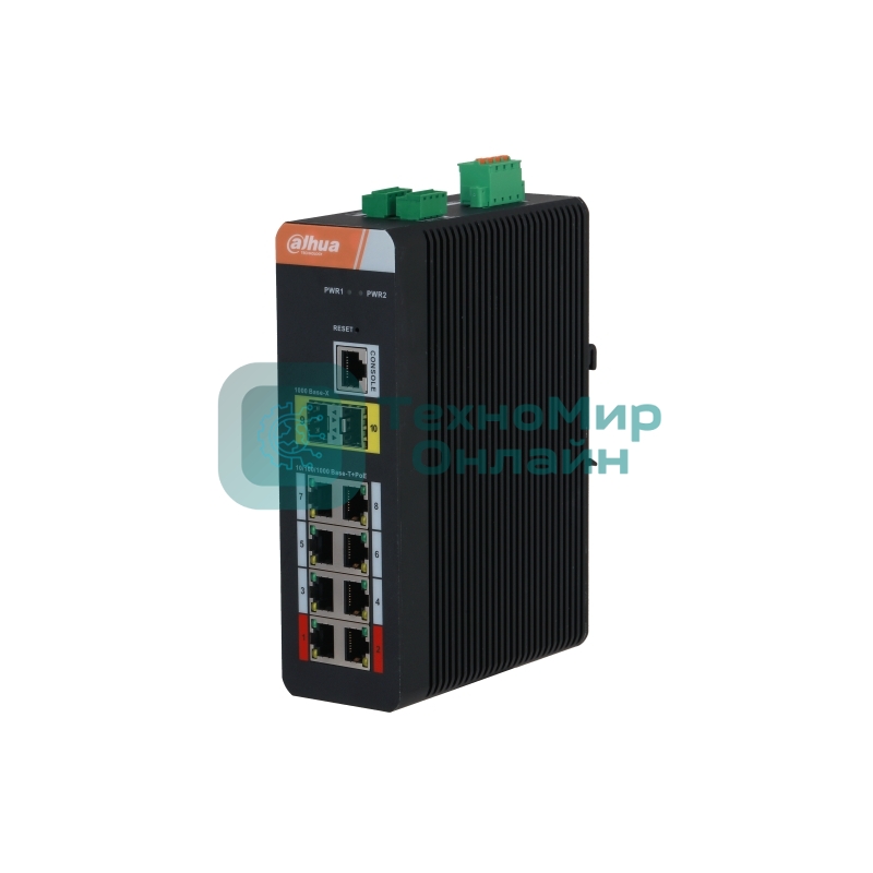 Коммутатор Dahua DH-IS4210-8GT-120 8x1 Гбит/с 2SFP 8PoE 120W управляемый