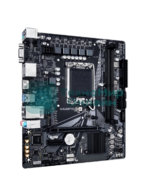 Материнская плата Gigabyte H610M S2H V2, LGA 1700, Intel H610, 2xDDR5, 4xSATA, 1xM.2, 1xPCIe 4.0 x16, 1xPCIe x1, 1xHDMI, 2xDP, 1xD-Sub, 1x 1Gb LAN, 2xUSB-A 3.2 Gen 1, 4xUSB-A 2.0, 3x 3.5 мм, 7.1, mATX