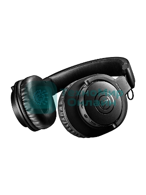 Беспроводные/проводные наушники Audio-Technica ATH-M20xBT черный, полноразмерные, Bluetooth + проводной, оголовье, до 60 ч