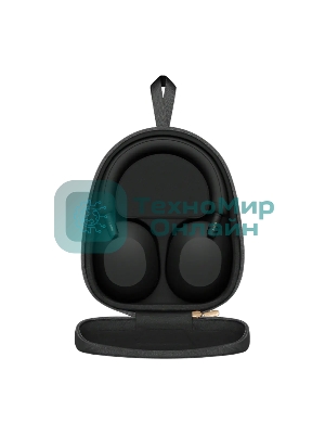 Беспроводные/проводные наушники Sony WH-1000XM5 черный, полноразмерные, Bluetooth + проводной, активное шумоподавление, до 30 ч