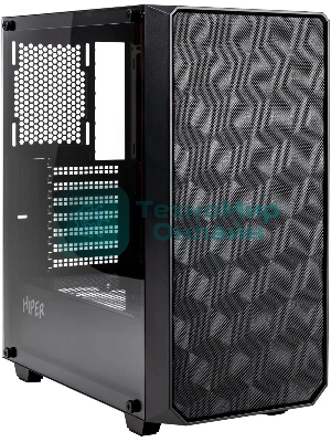 Корпус Hiper BH34-1 черный без БП ATX 5x120mm 2x140mm 2x200mm 1xUSB3.0 audio bott PSU