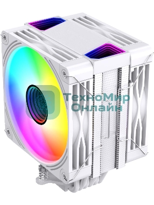 Кулер для процессора Bloody BD-AC230-ARGb1 ARGb белый, 120 мм, алюминий/медь, 1600 об/мин, 32 дБ, 4 pin, 230 Вт, 154 мм