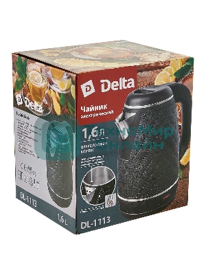 Чайник электрический DELTA DL-1113 черный