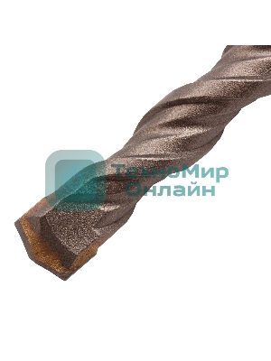 Бур по бетону Denzel двойная спираль, Cobalt W-tip, 8x110 мм, SDS PLUS