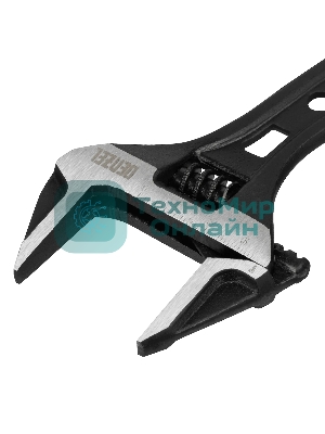 Ключ разводной Denzel 135 мм, CrV, кованый, укороченная рукоятка