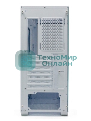 Корпус ATX Xastra Q600 6ARGB-C10-UC White без БП, боковая панель из закалённого стекла, USB 3, USB Type-C