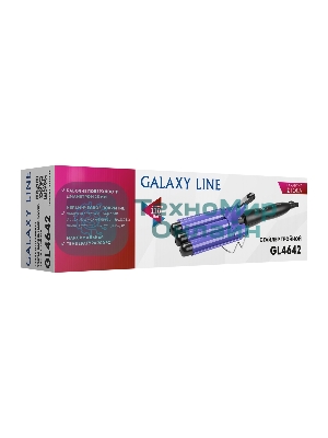 Щипцы для завивки волос Galaxy Line GL 4642 черный/фиолетовый, 25 мм, 200 °C, 1 режим