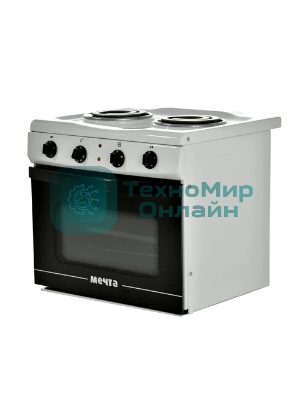 Плита электрическая Мечта 15М белый, конфорок 2 шт, духовка 25 л, 50 см x 47 см x 43 см