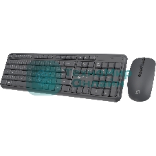Комплект клавиатура+мышь Oklick S277W беспроводной, USB, 1600 DPI, серый