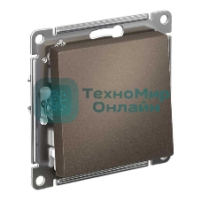 Выключатель ATLASDESIGN 1-клавишный, сх.1, 10АХ, механизм, МОККО