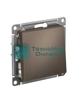 Выключатель ATLASDESIGN 1-клавишный, сх.1, 10АХ, механизм, МОККО