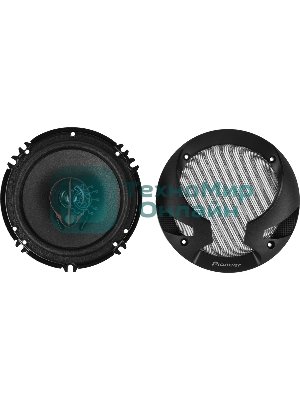 Колонки автомобильные Pioneer TS-R1651S-2 (без решетки) 300Вт 90дБ 4Ом 14.24см (6дюйм) (ком.:2кол.) коаксиальные трехполосные