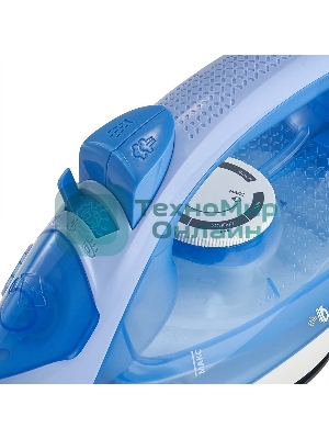 Утюг DELTA DL-154 голубой, 2400 Вт, 30 г/мин, 150 г/мин, 260 мл