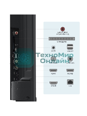 Телевизор Триколор 50” H50U5500SA черный Direct LED UHD 60Hz Smart