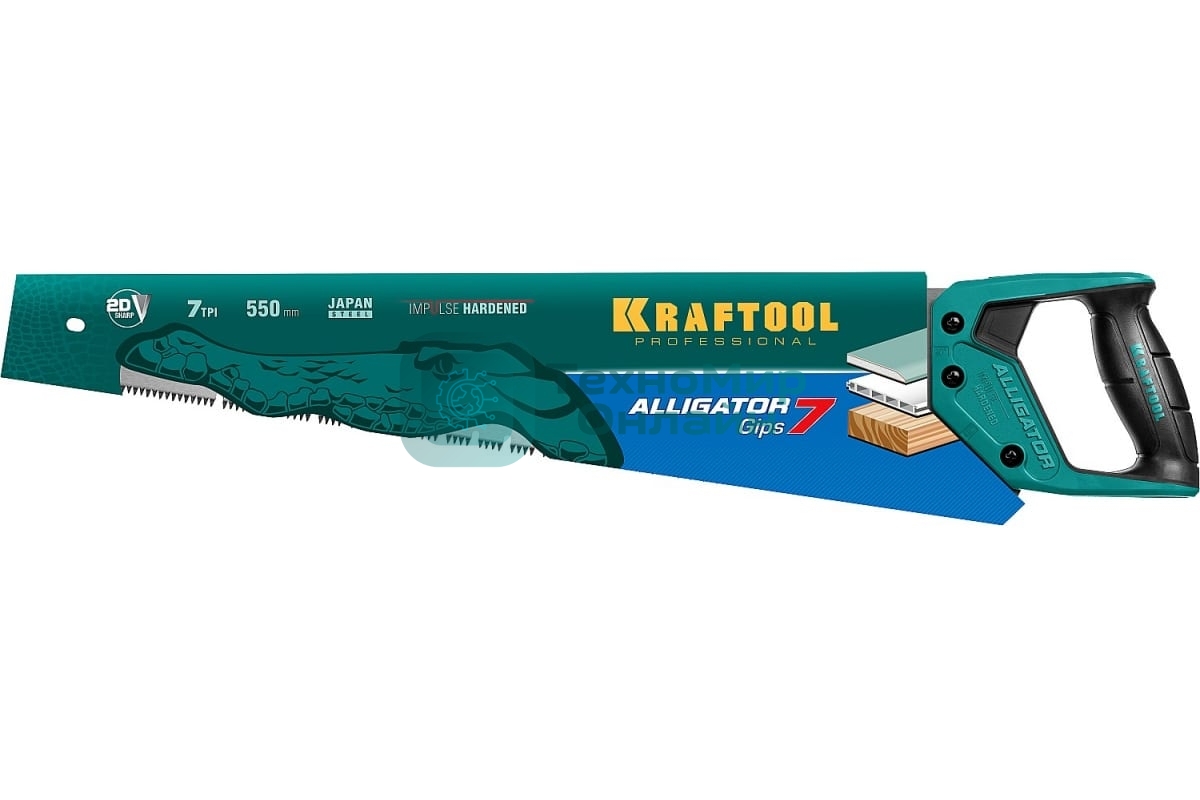 Ножовка для гипса KRAFTOOL Alligator GIPS 7