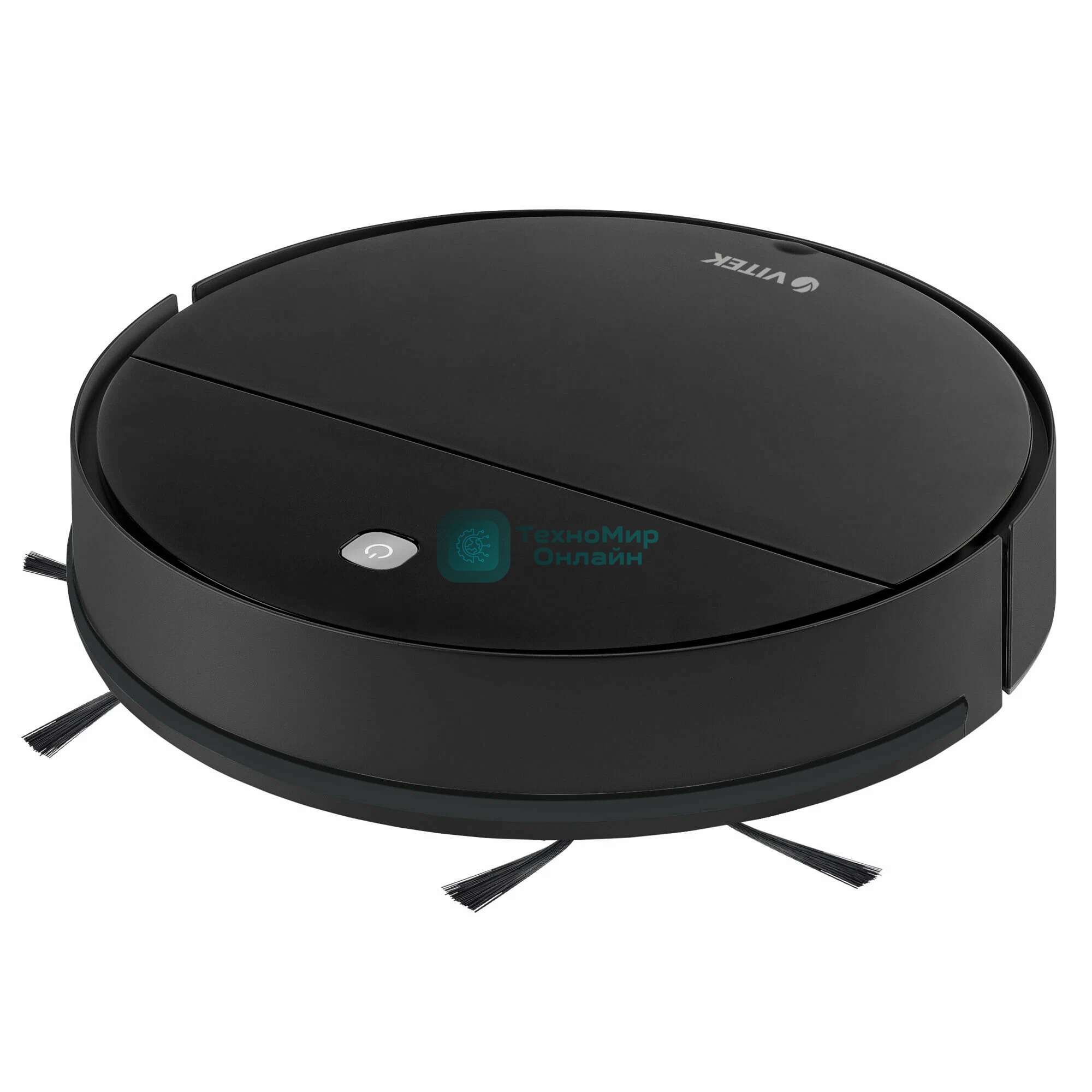 Робот-пылесос Vitek VT-1809 (MC) черный, 28 Вт, 2000 мАч Li-Ion, уборка влажная/сухая, пылесборник контейнер 0.35 л