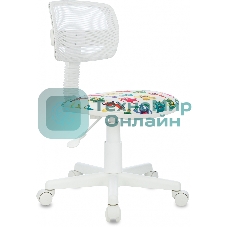 Кресло Бюрократ CH-W299 белый, сетка, 120 кг