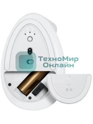 Мышь беспроводная Logitech Lift белый, 4000 dpi, радиоканал, Bluetooth, USB, кнопки - 6