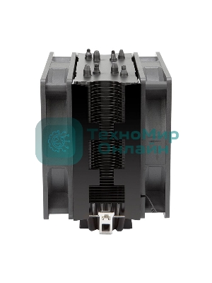 Кулер для процессора Alseye S120D-B черный, 120 мм, алюминий/медь, 1700 об/мин, 38.8 дБ, 4 pin, 135 Вт, 153 мм