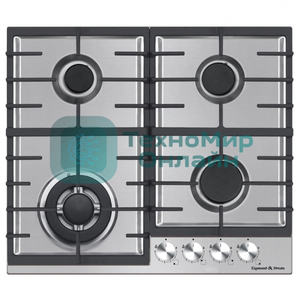 Газовая варочная панель Zigmund & Shtain G 20.6 S нержавеющая сталь