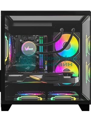 Компьютерный корпус AeroCool/Formula Crystal Z9M черный без БП mATX 1xUSB 3.0 1xUSB3.1 audio bott PSU