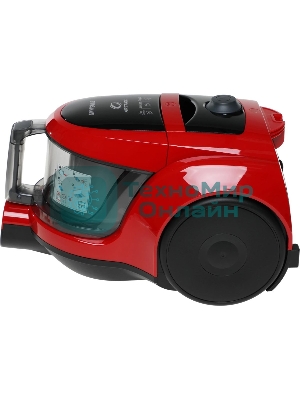 Пылесос Samsung VCC4520S3R/XEV красный, 350/1600 Вт, уборка сухая, пылесборник контейнер 1.3 л